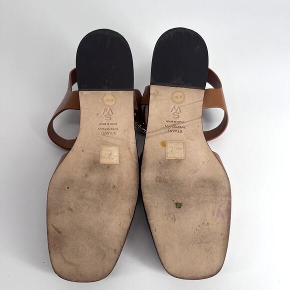 Stuart Weitzman Villa Fshrmn Sandals Sz 39/ 8.5B - Picture 6 of 7
